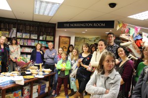 Lots of people listened as Sally read an extract from her book...