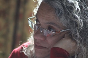 Catherine Johnson. I was miles away, but the zoom focused right in on her face, and I love the light in her hair.