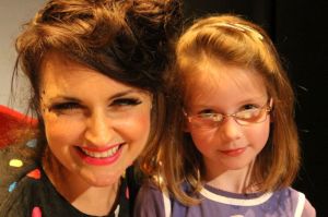 Laura Dockrill with a slightly over-awed Jemima