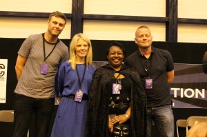 James Smythe, Sarah Crossan, Malorie Blackman and Patrick Ness