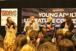 Superfans unite! Andy Robb, Tim O'Rourke, Lucy Saxon and Rainbow Rowell