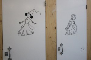 Even the toilets were decorated!