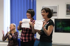 Emma and Kerry revealed the venue for the next UKYA/UKMG events - Newcastle!