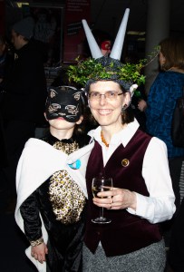 Lots of people dressed up, including my friend Marie and her daughter Isobel!