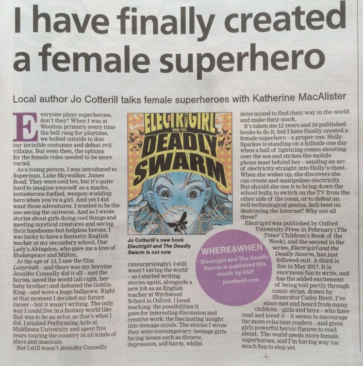 My article in the Oxford Times