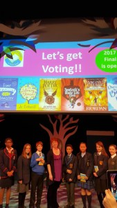 Me with pupils from all the schools who came to the afternoon event - and the shortlist!