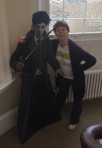 And meeting one of my favourite characters, Anthony Lockwood (from Jonathan Stroud's fantastic Lockwood & Co series) on the stairs!
